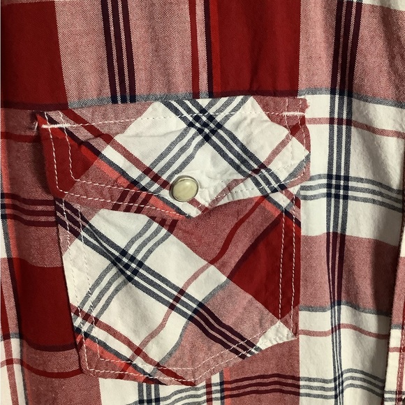 Aeropostale pearl snap plaid western button up - Picture 4 of 11